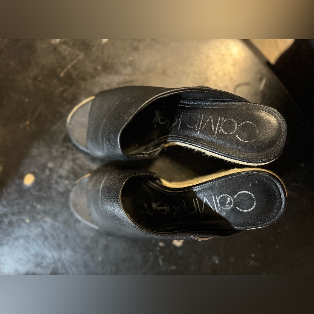 Calvin Klein Black Mules for Women